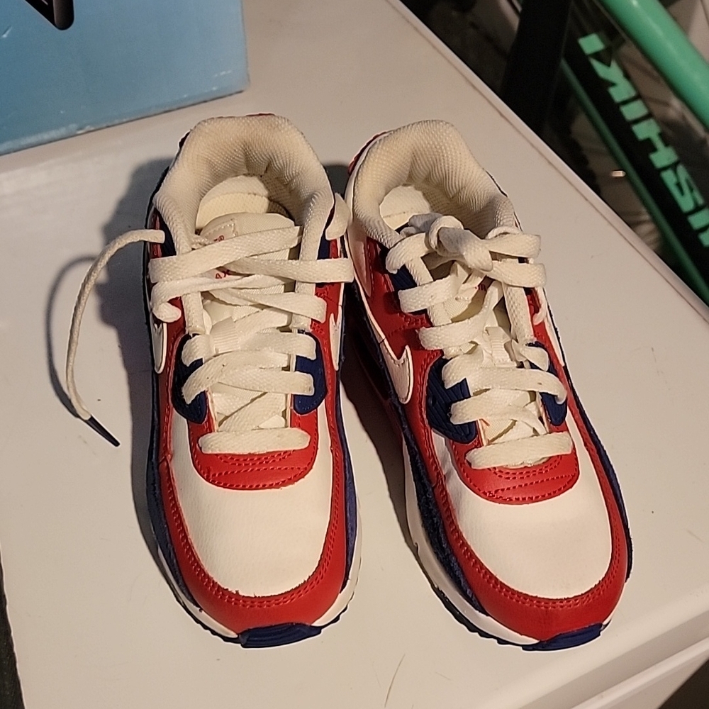 Nike Kids Red and White Sneakers